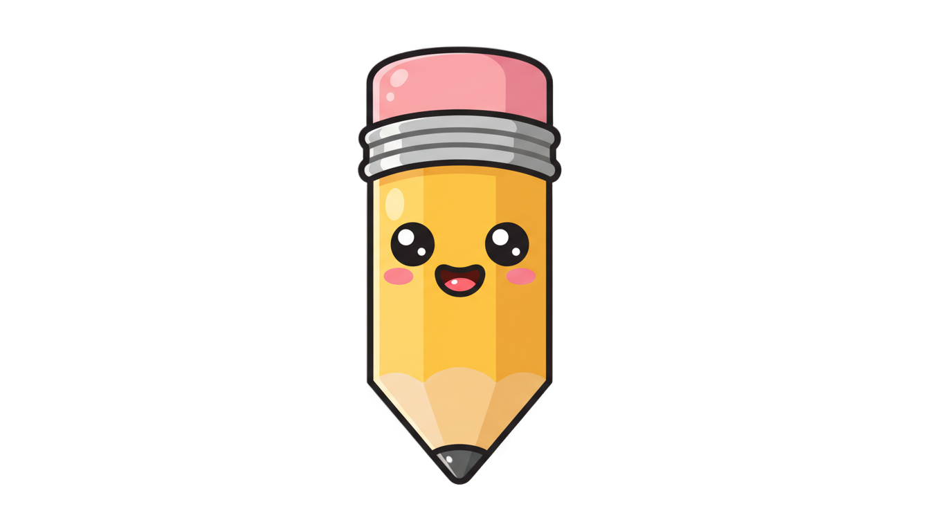 cute pencil clipart png PNG transparent background