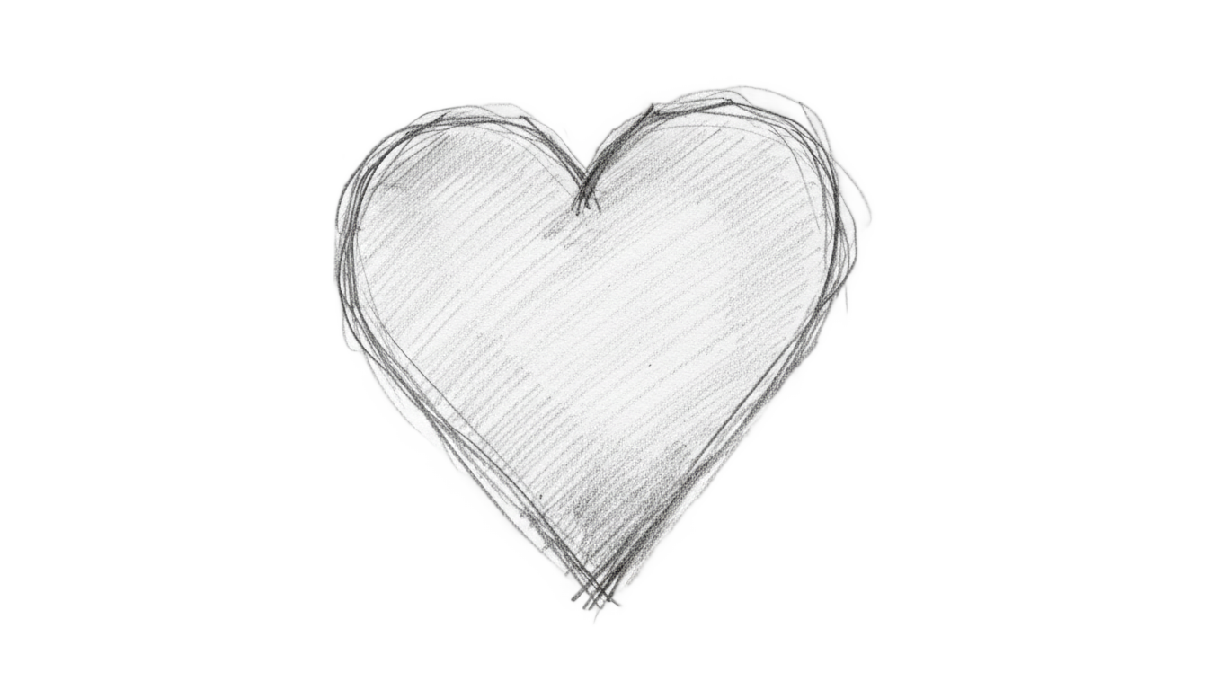 pencil heart png PNG transparent background