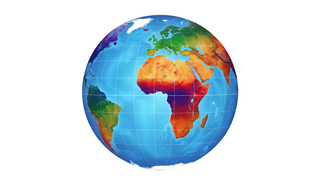 colorful globe png PNG transparent background