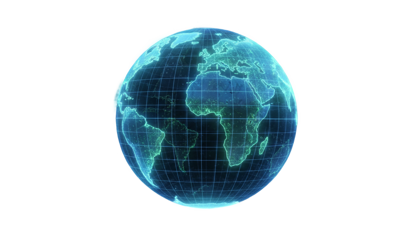 globe hologram png PNG transparent background