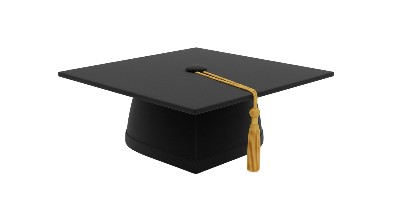 3d graduation cap png PNG transparent background