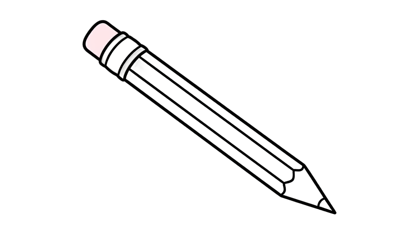 pencil silhouette png PNG transparent background