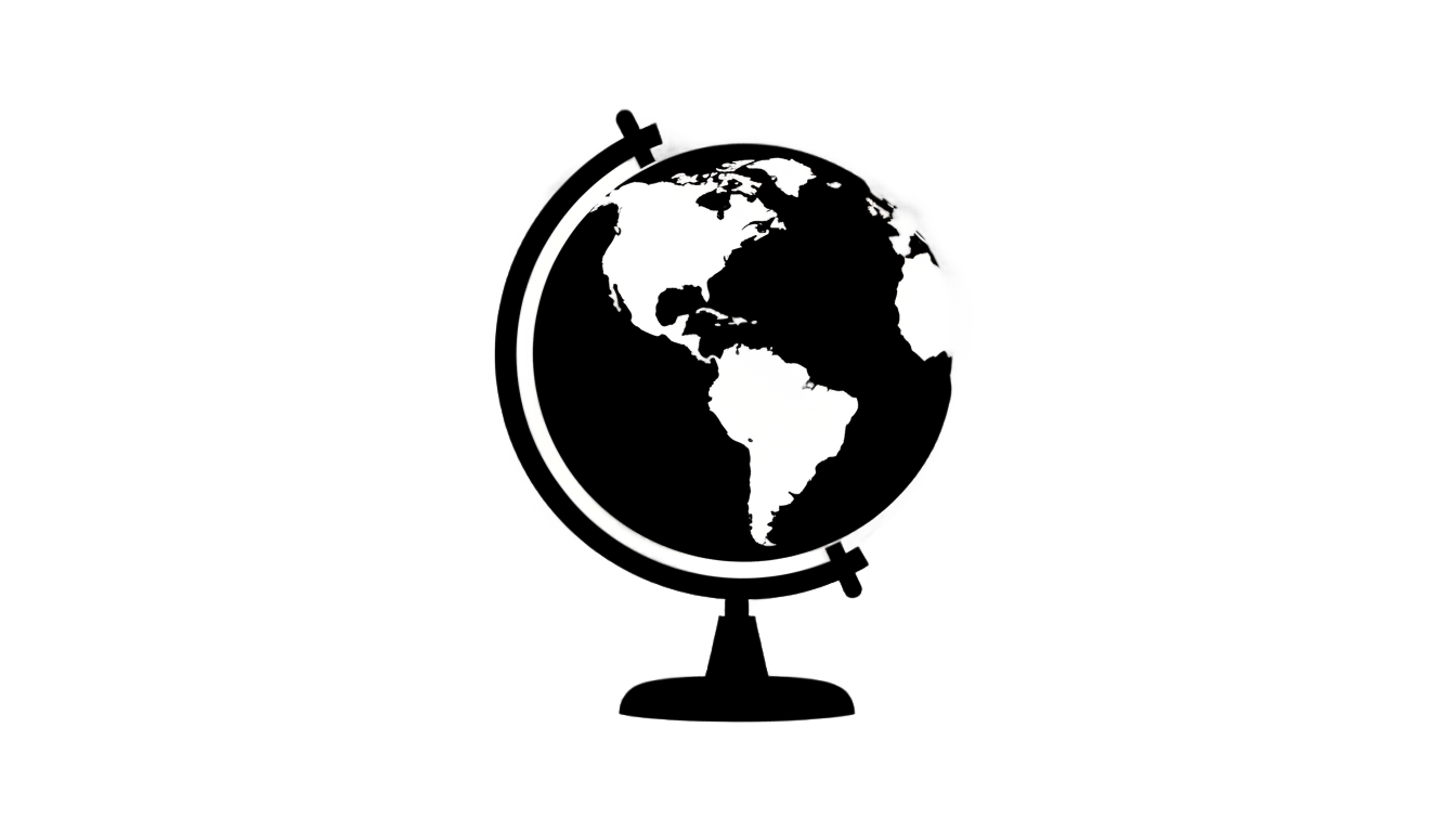 globe silhouette png PNG transparent background