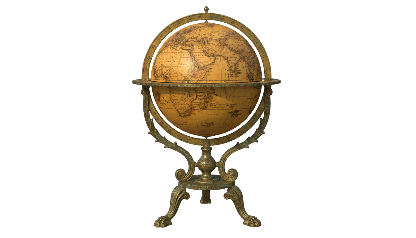 vintage globe png PNG transparent background