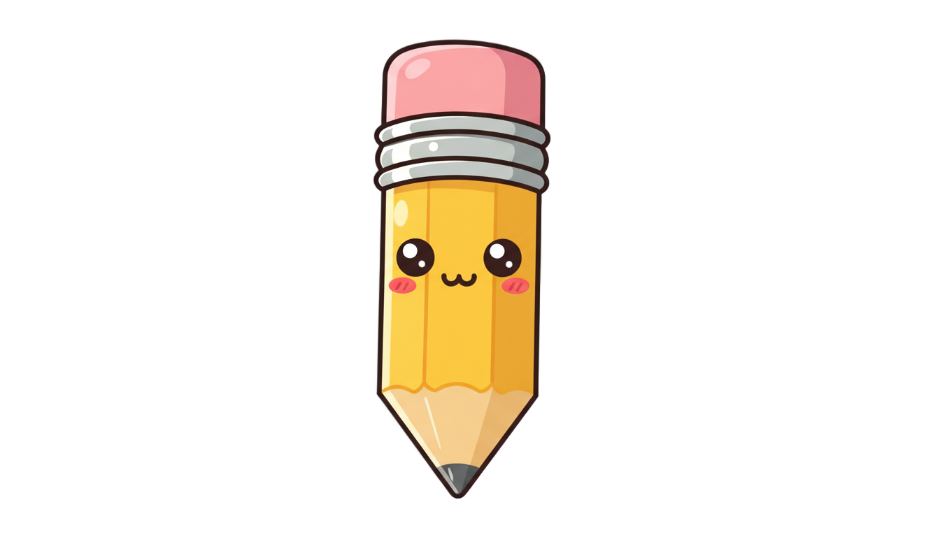 cute pencil clipart png PNG transparent background