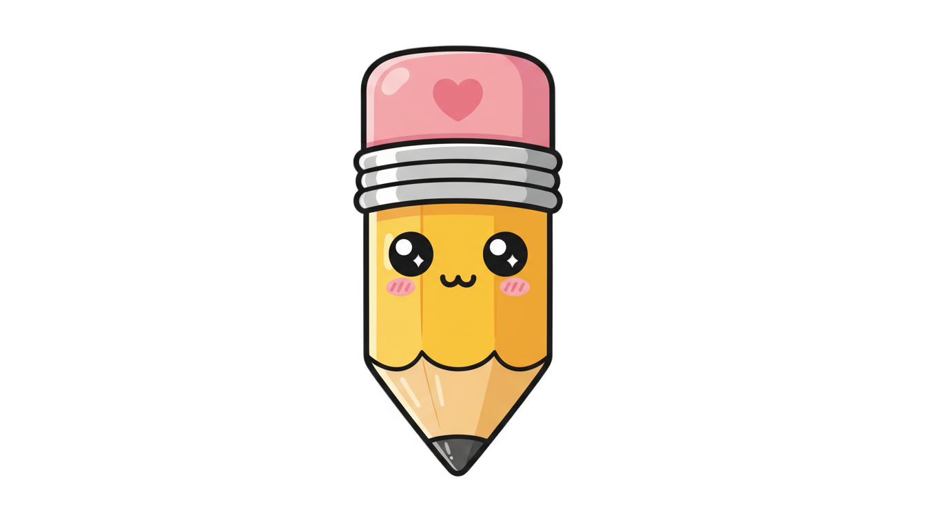 cute pencil clipart png PNG transparent background