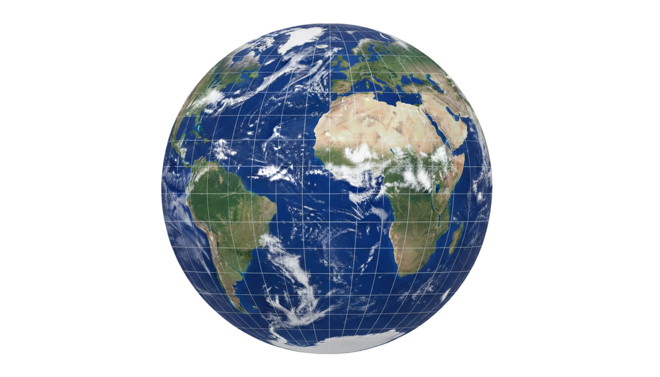 globe with meridians png PNG transparent background