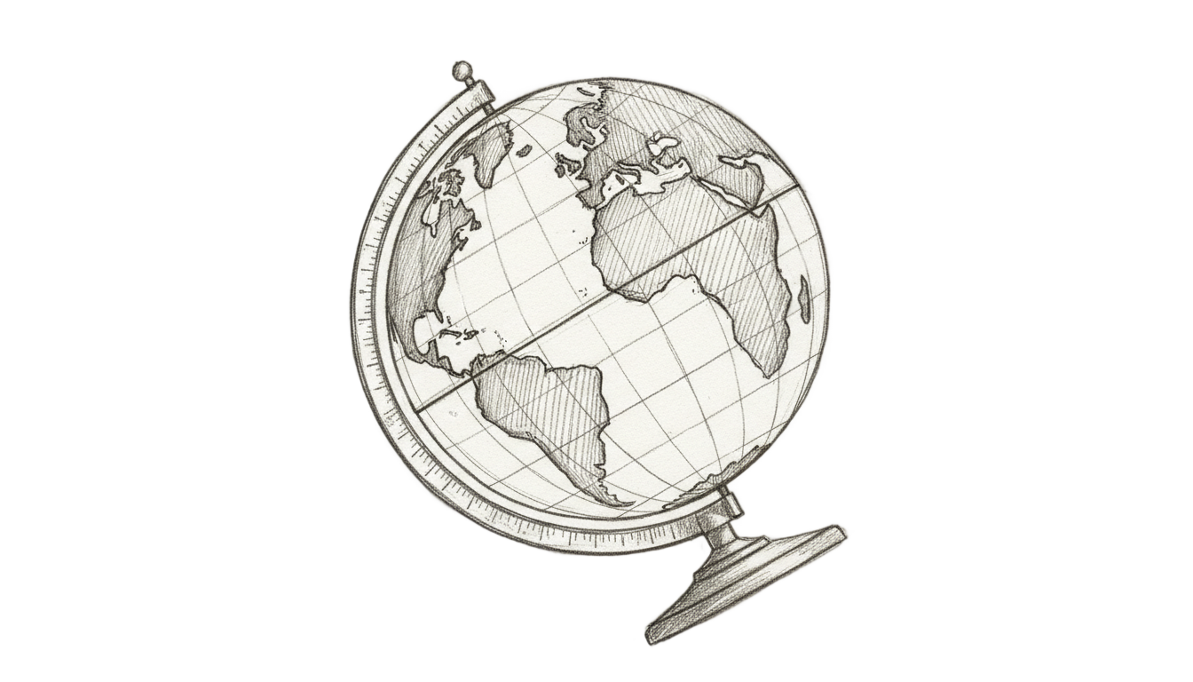 globe sketch png PNG transparent background