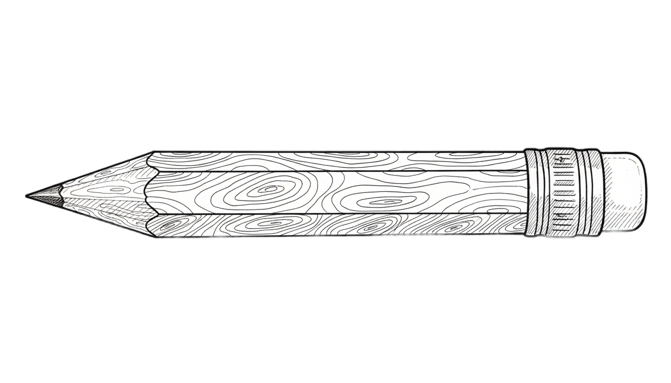pencil line art png PNG transparent background