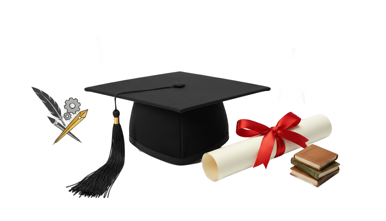 graduation cap and diploma png PNG transparent background