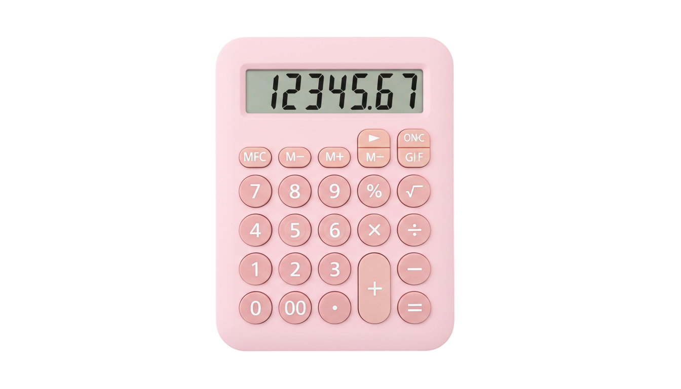 pink calculator png PNG transparent background