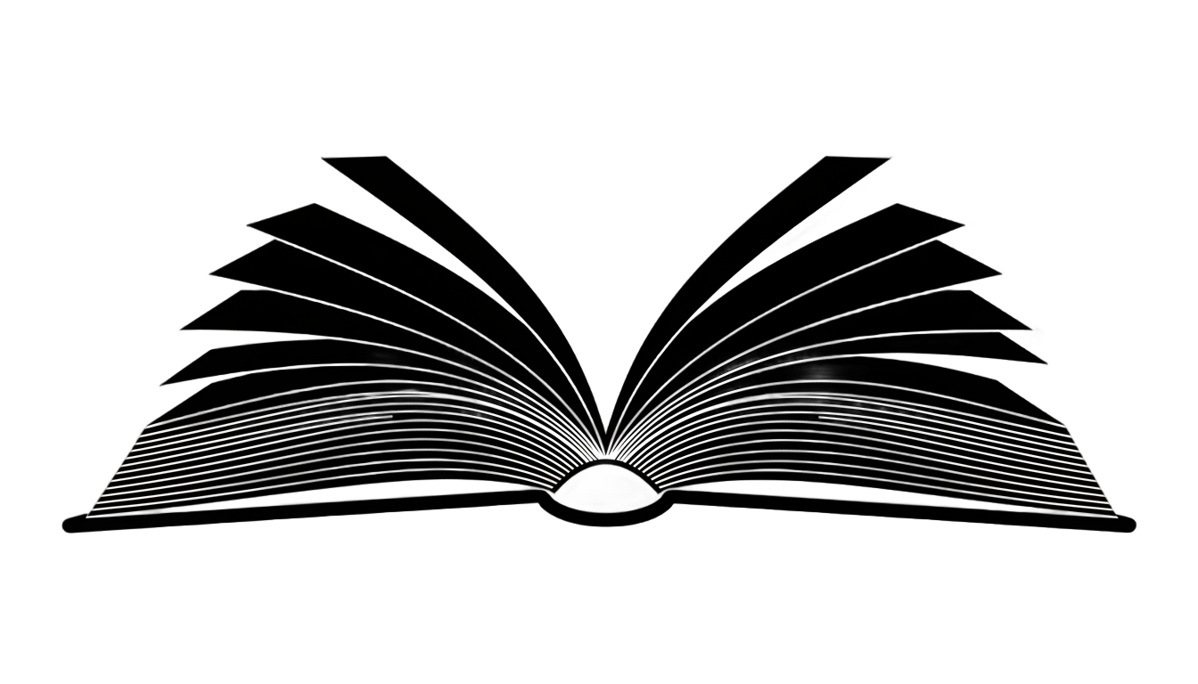 open book silhouette png PNG transparent background