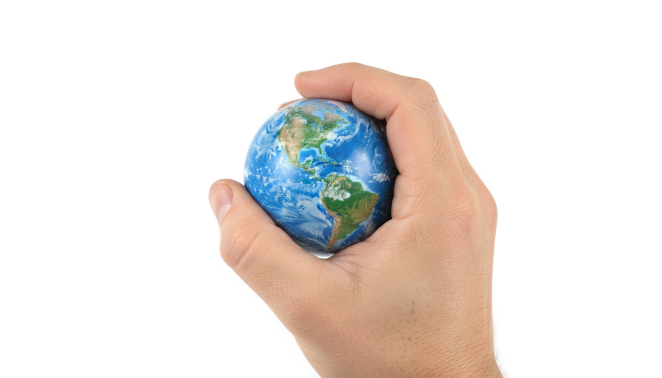 globe in hand png PNG transparent background