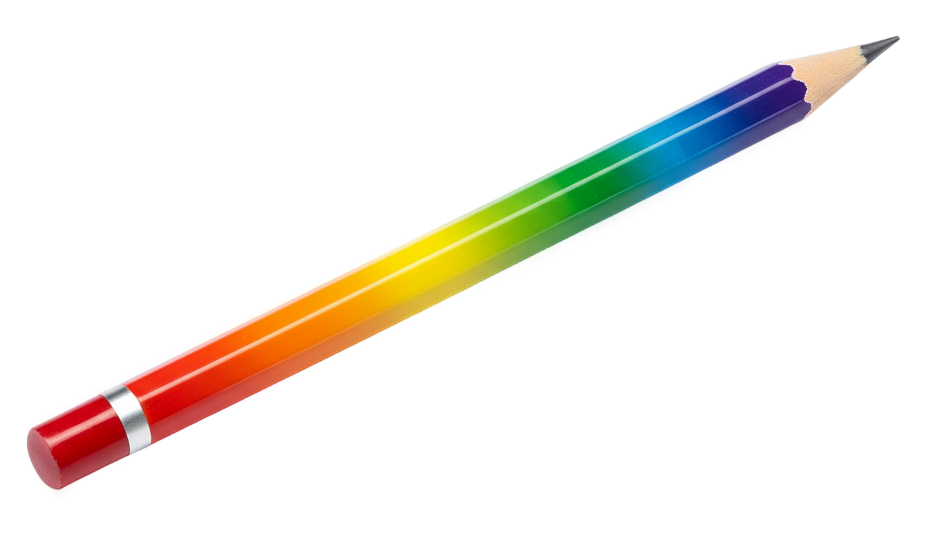 pencil rainbow png PNG transparent background