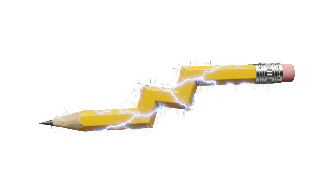 pencil lightning bolt png PNG transparent background