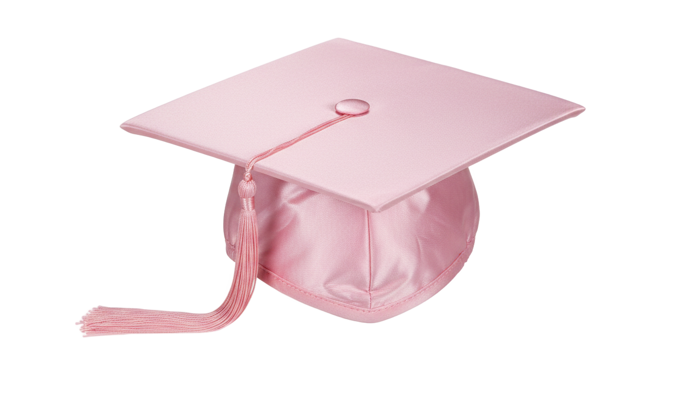 pink graduation cap png PNG transparent background