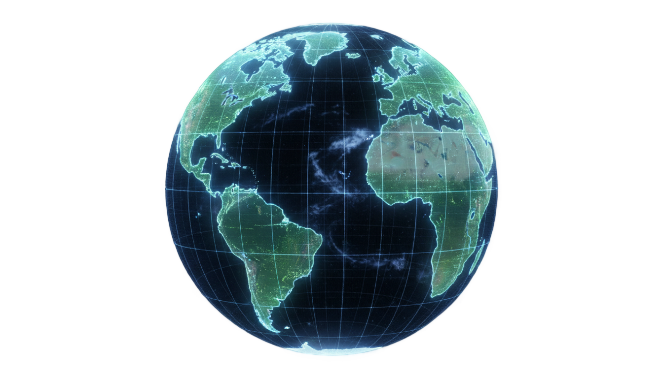 globe hologram png PNG transparent background