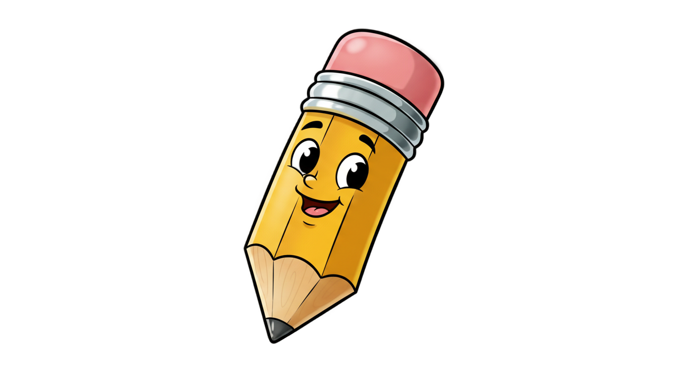 pencil cartoon png PNG transparent background