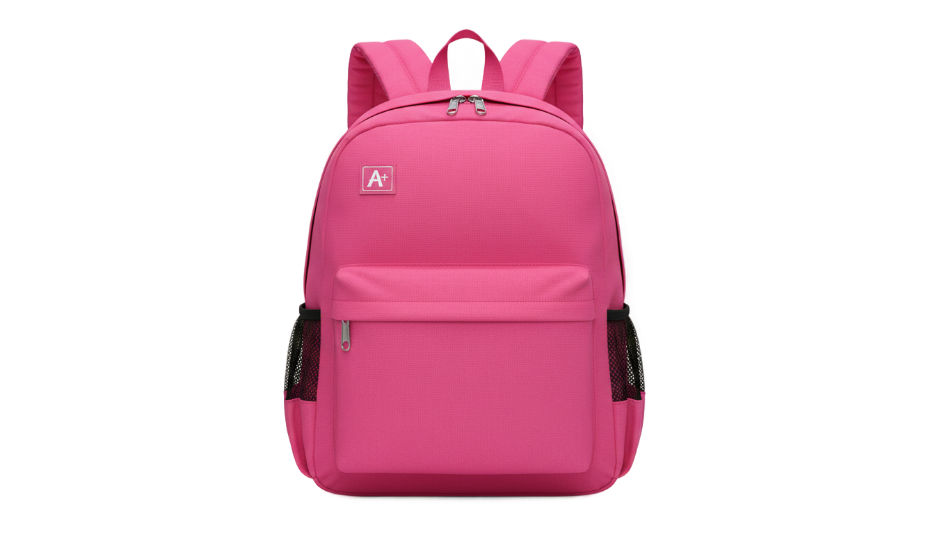 pink backpack png PNG transparent background