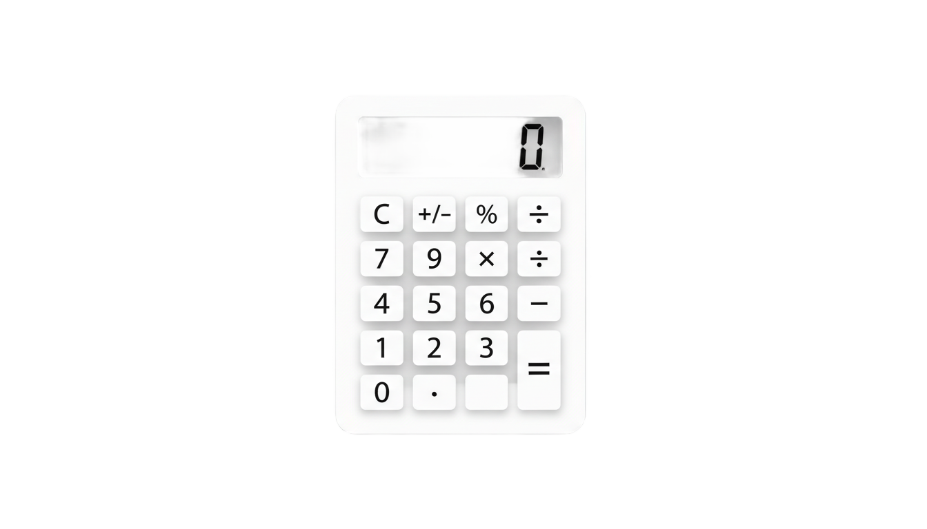 white calculator icon png PNG transparent background
