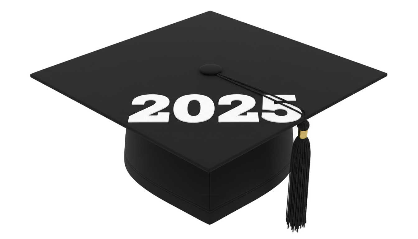 graduation cap 2025 png PNG transparent background