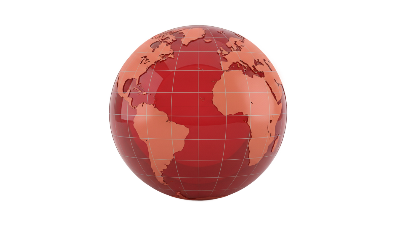 red globe png PNG transparent background