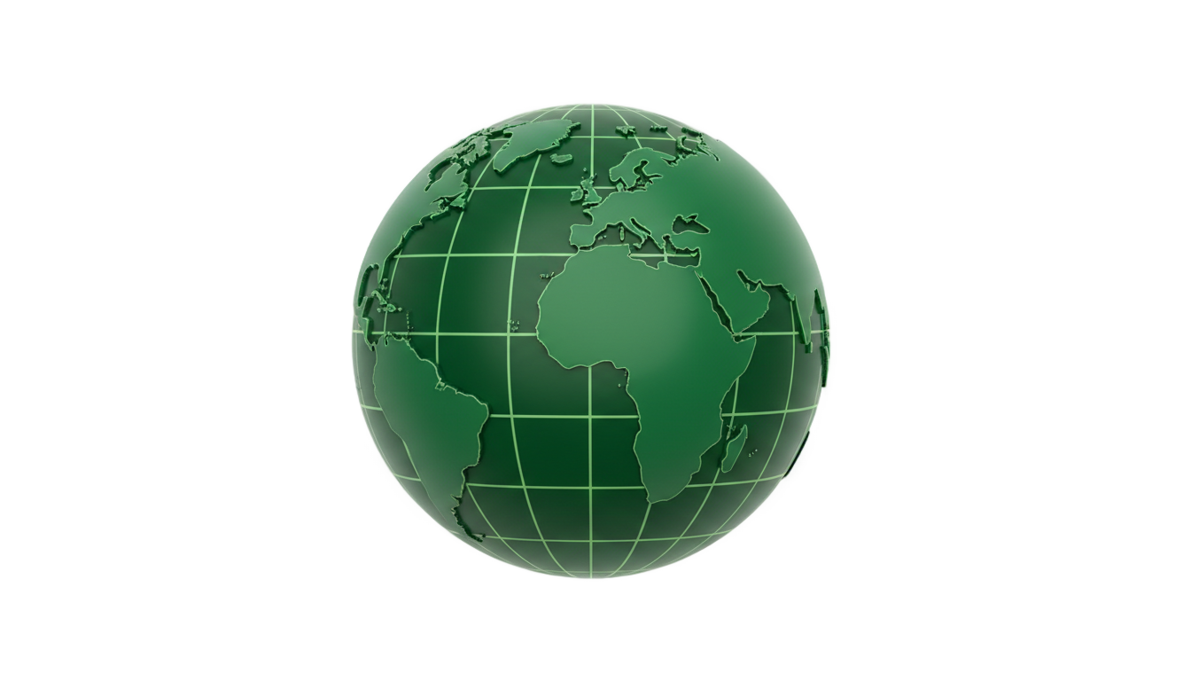 green globe icon png PNG transparent background