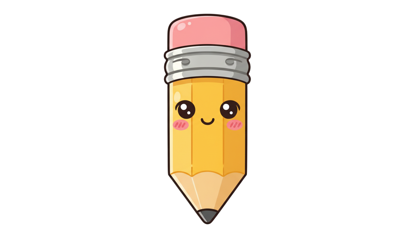 cute pencil clipart png PNG transparent background