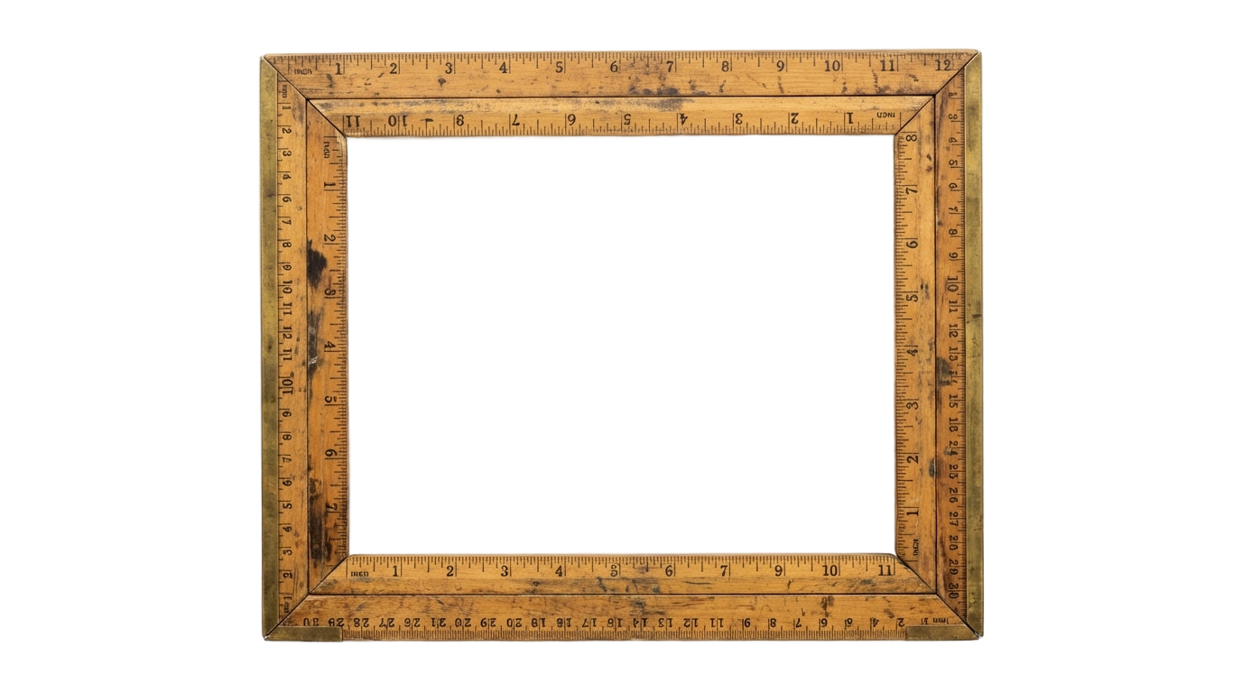 ruler border png PNG transparent background