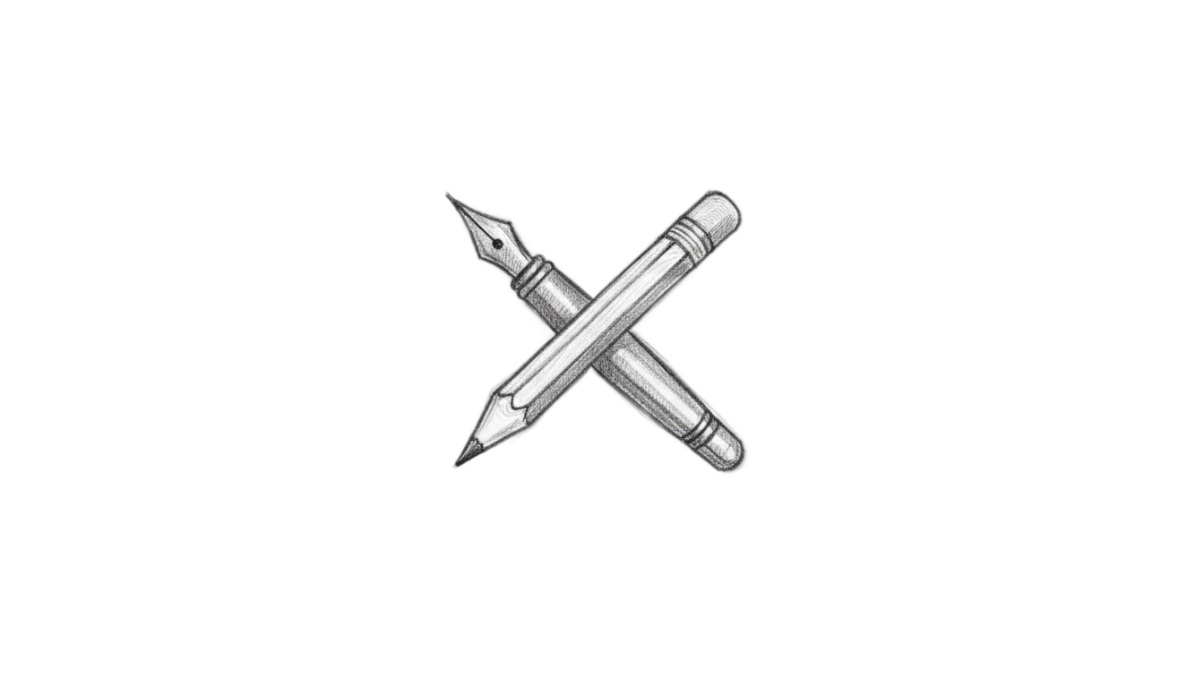pencil sketch logo png PNG transparent background