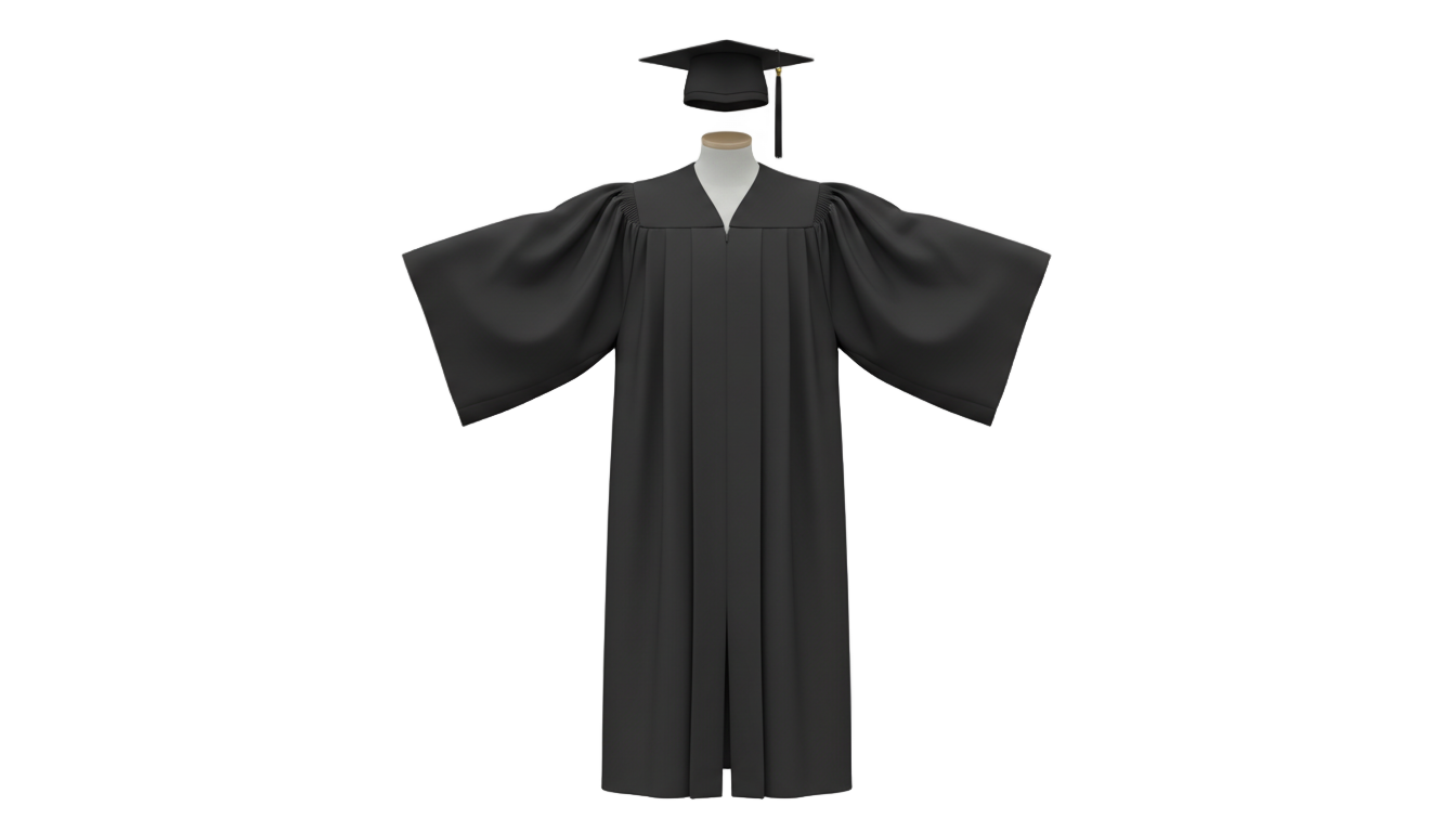 graduation cap and gown png PNG transparent background