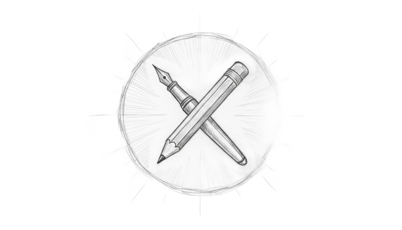 pencil sketch logo png PNG transparent background