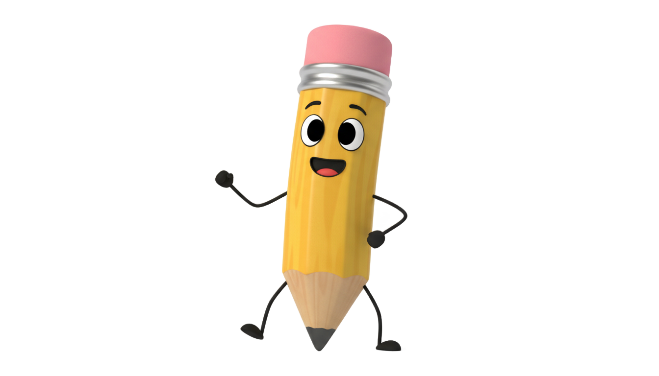 bfdi pencil asset png PNG transparent background
