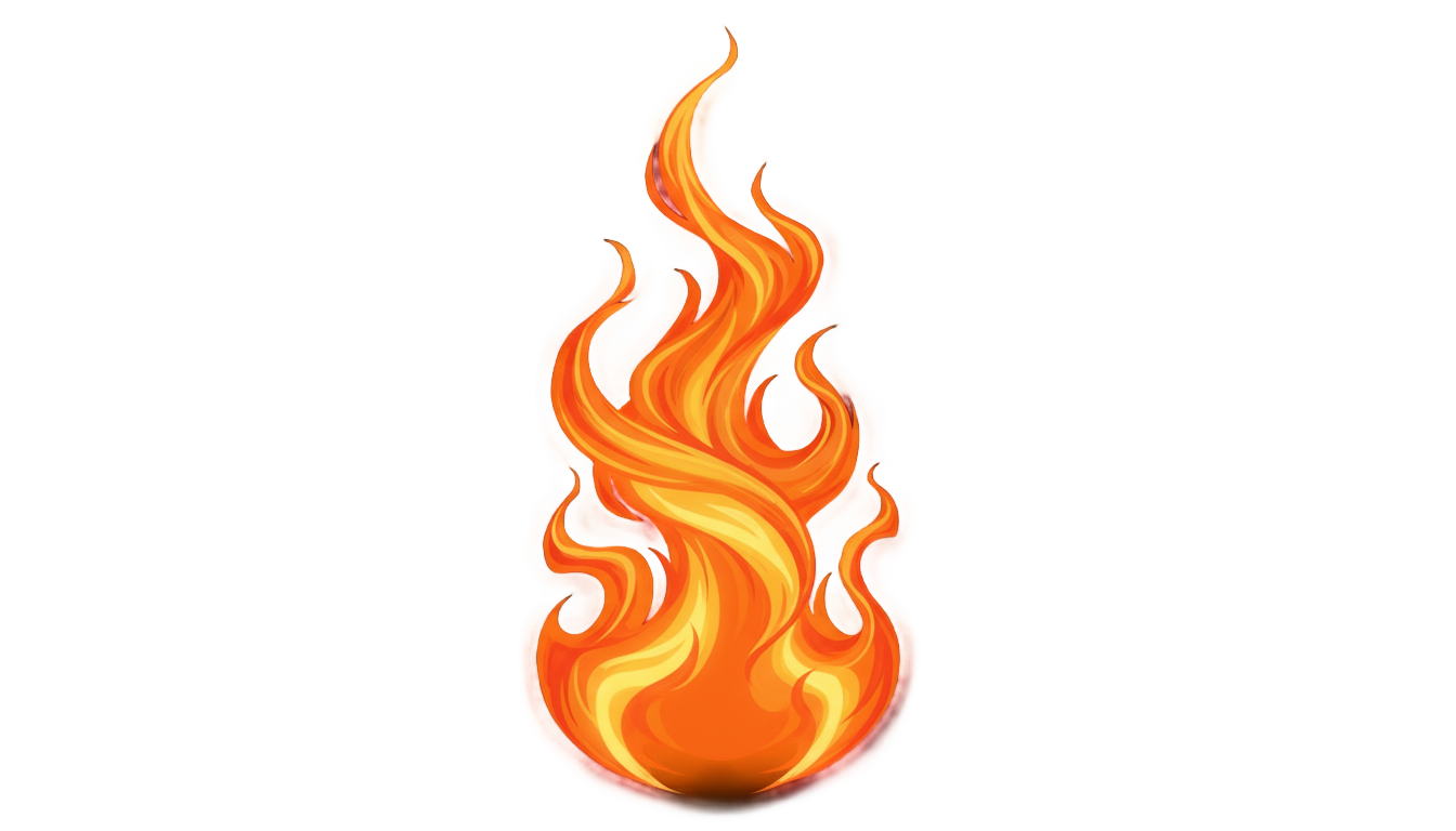 cartoon fire png PNG transparent background