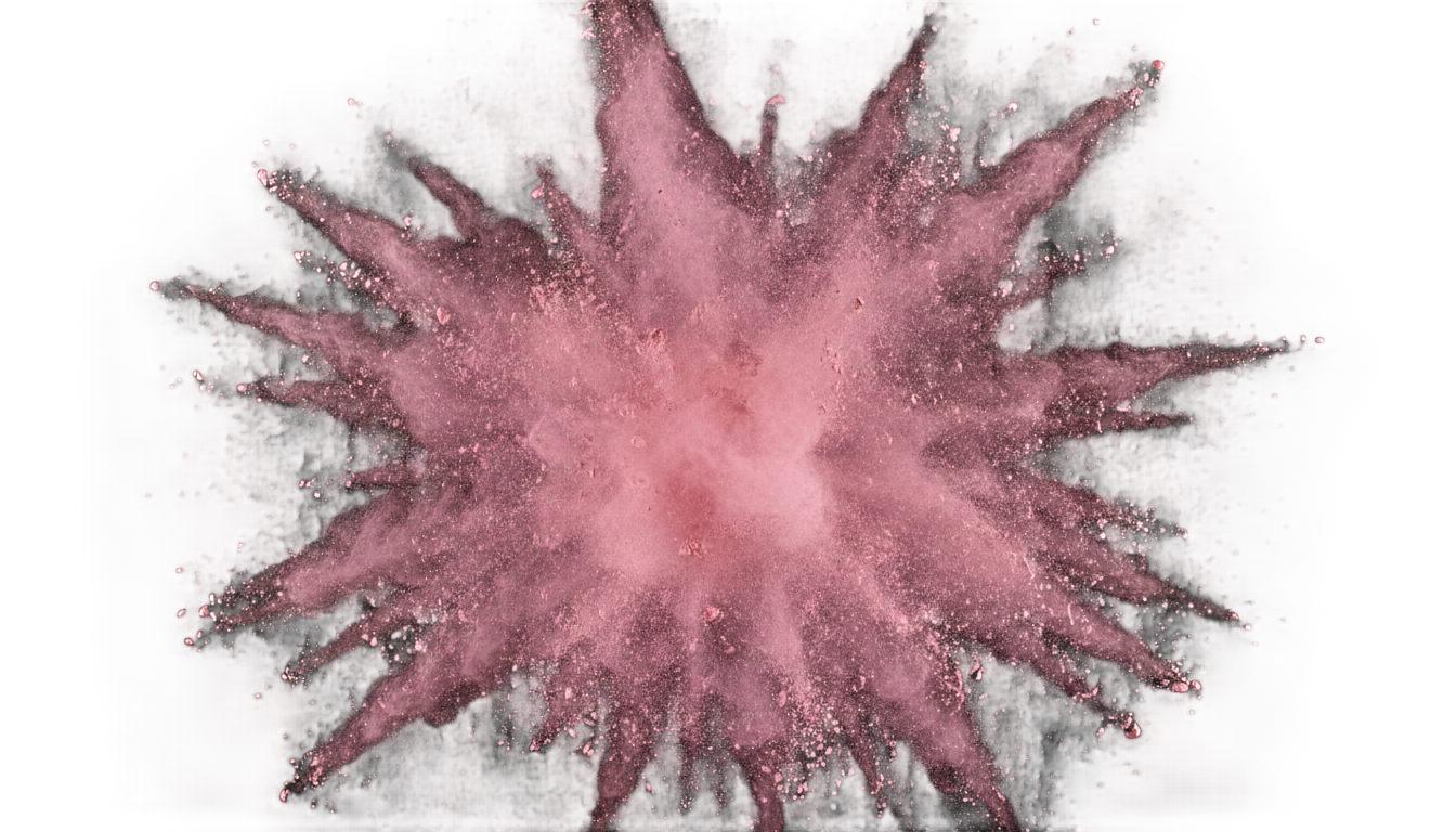 pink powder explosion png PNG transparent background