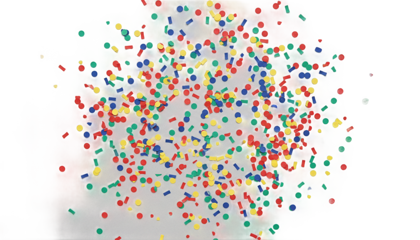 confetti on floor png PNG transparent background