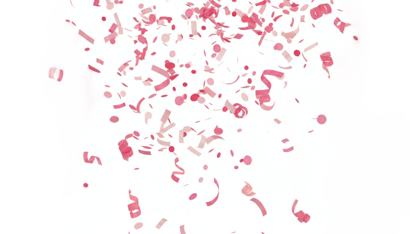 pink confetti png PNG transparent background