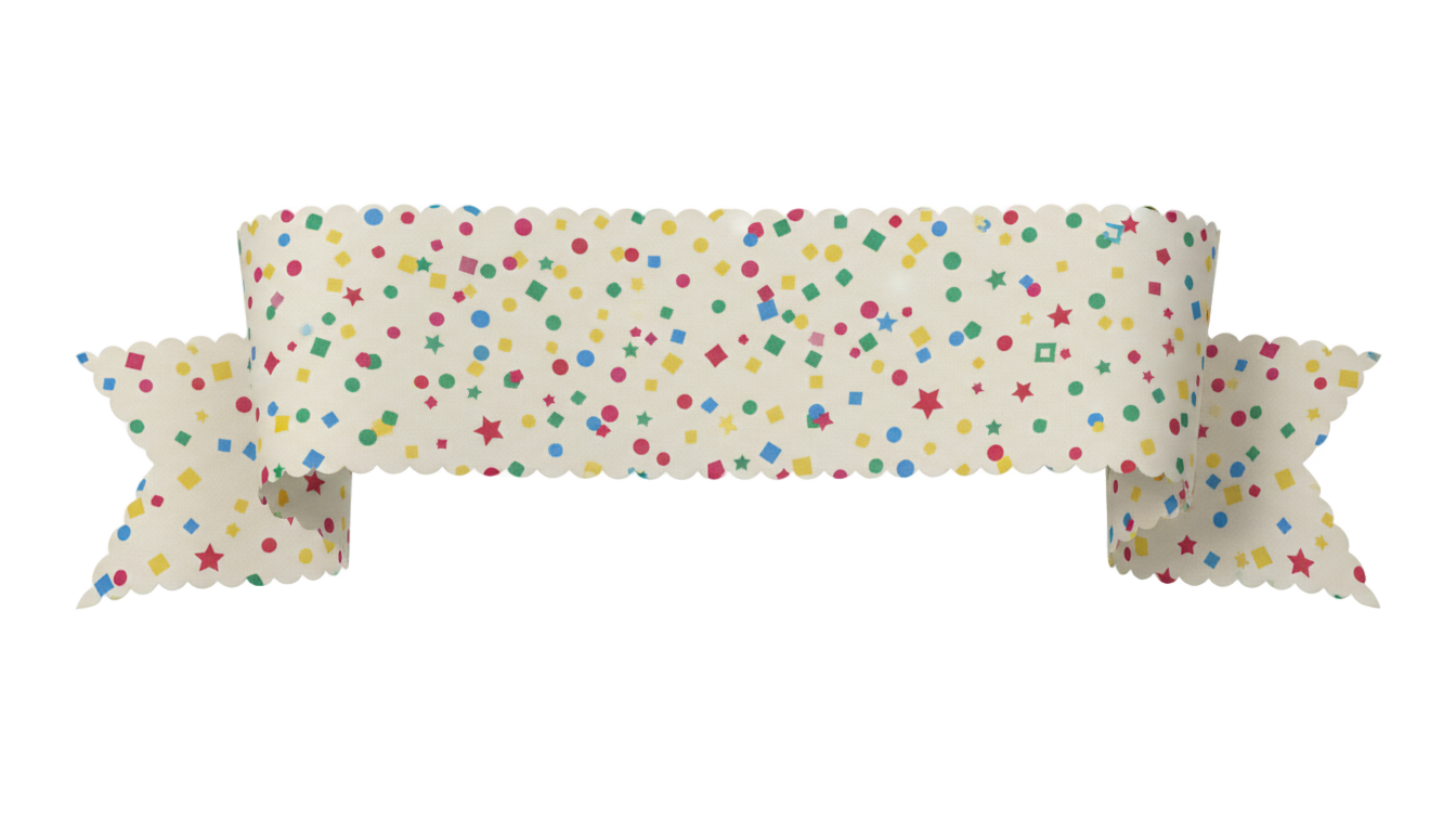 confetti banner png PNG transparent background