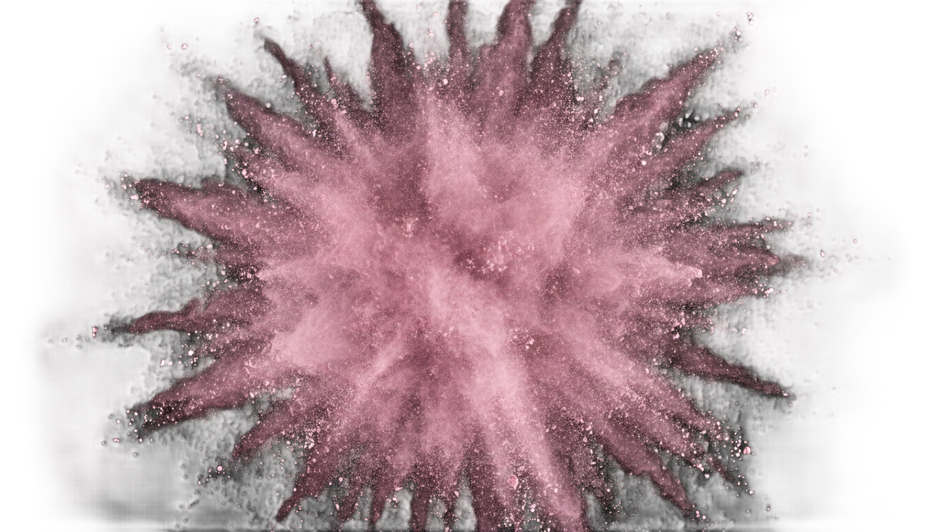 pink powder explosion png PNG transparent background