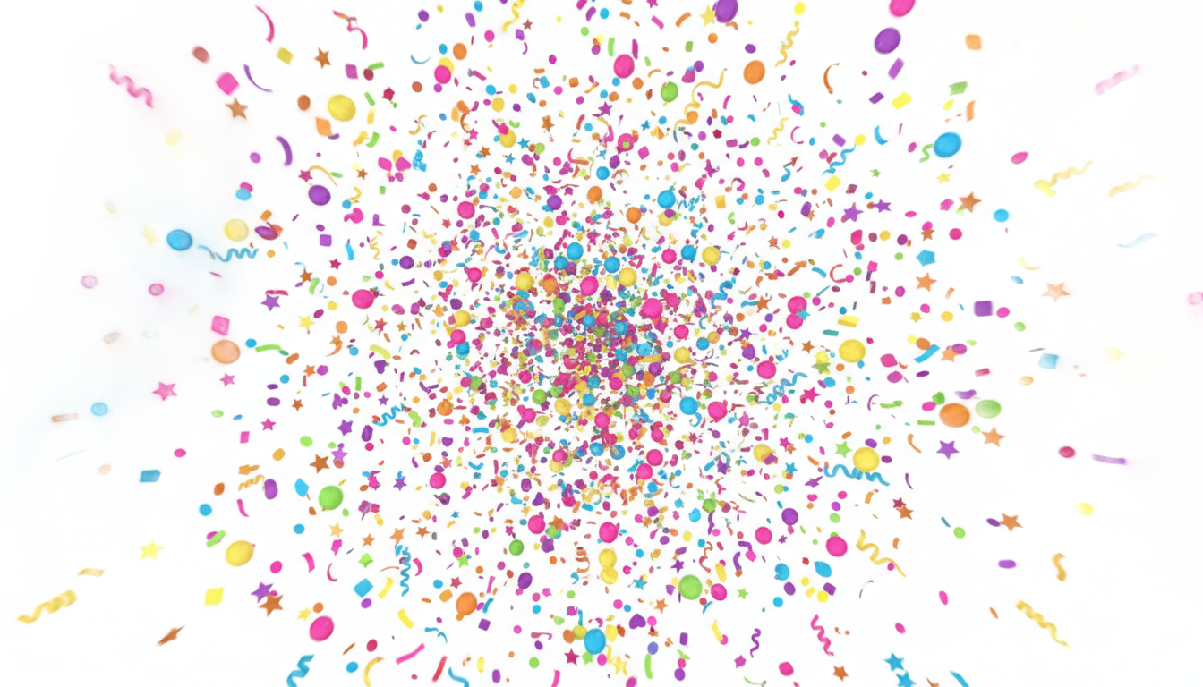 balloon confetti png PNG transparent background