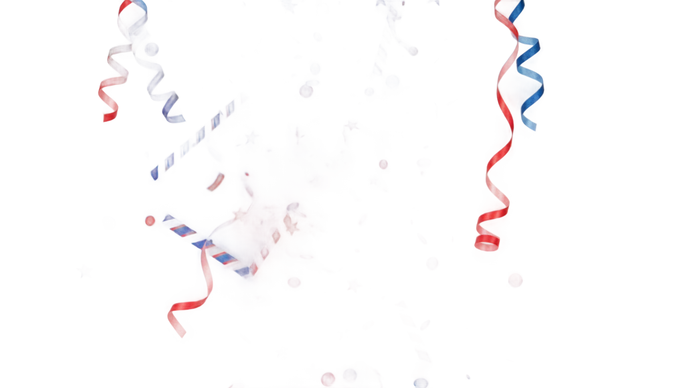 red white and blue confetti png PNG transparent background