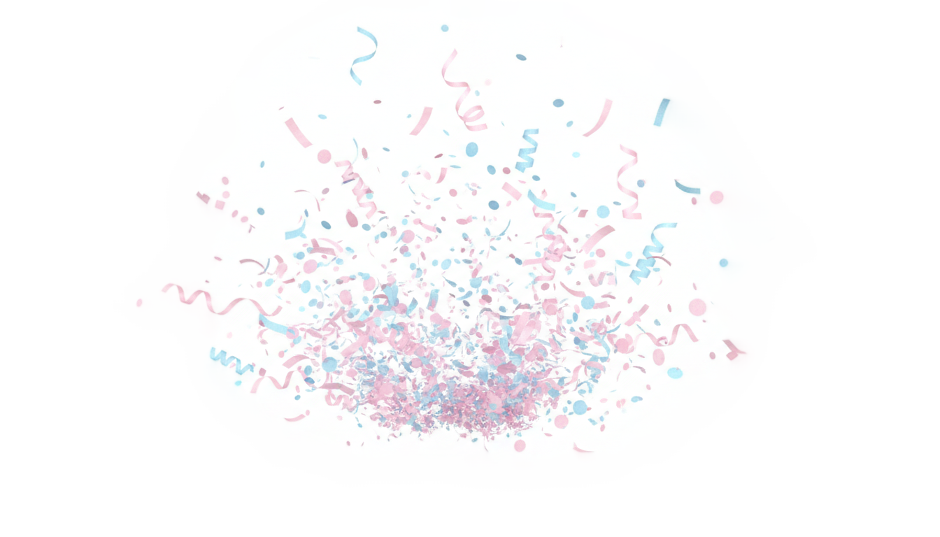 pink and blue confetti png PNG transparent background