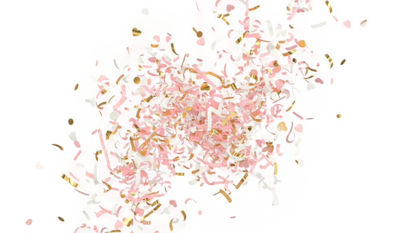 wedding confetti png PNG transparent background