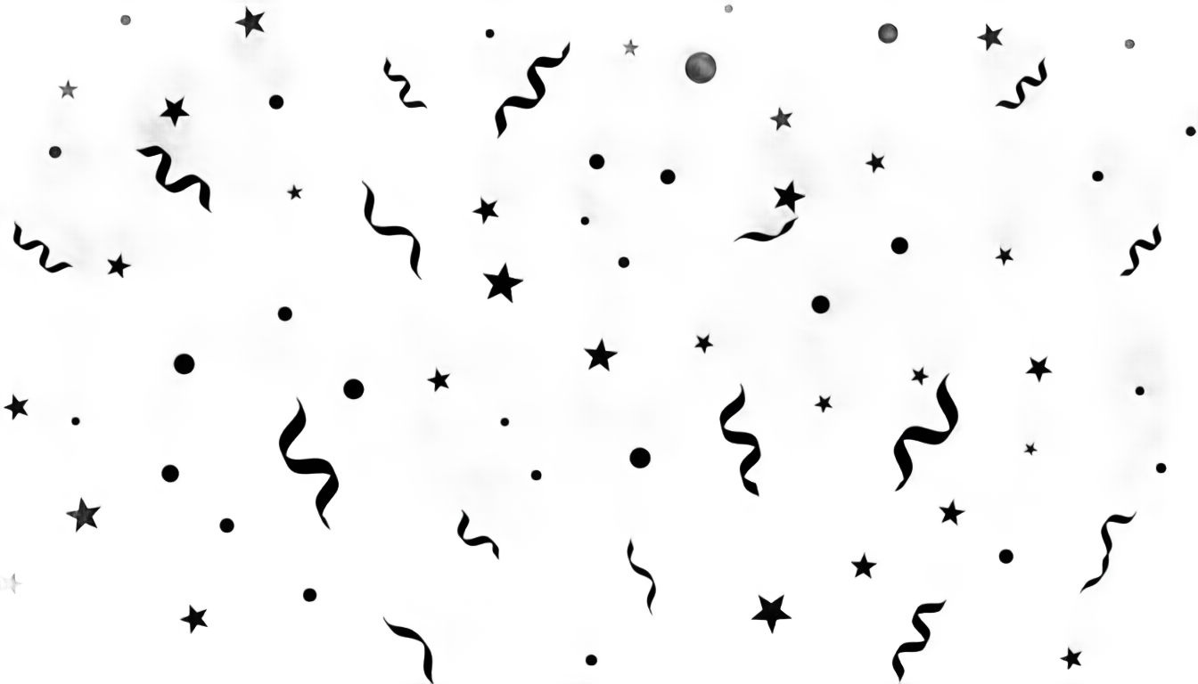 confetti silhouette png PNG transparent background