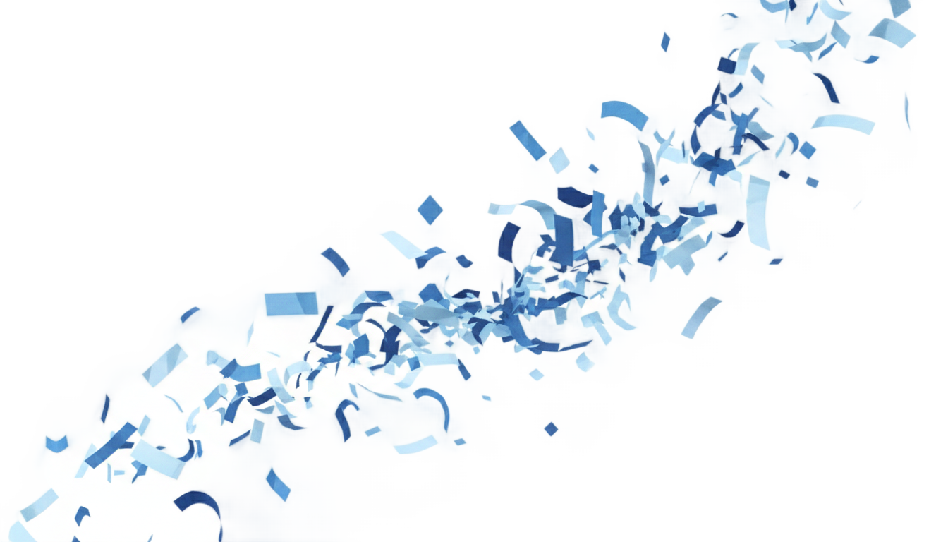 blue confetti png PNG transparent background