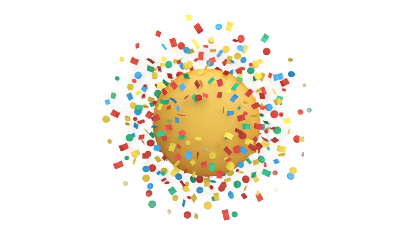 iphone confetti emoji png PNG transparent background