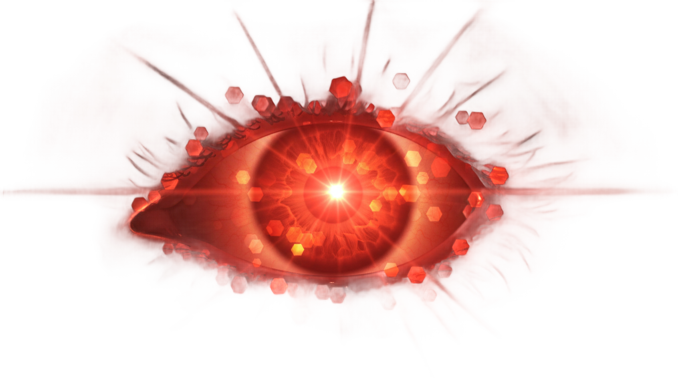 lens flare png red eyes meme PNG transparent background