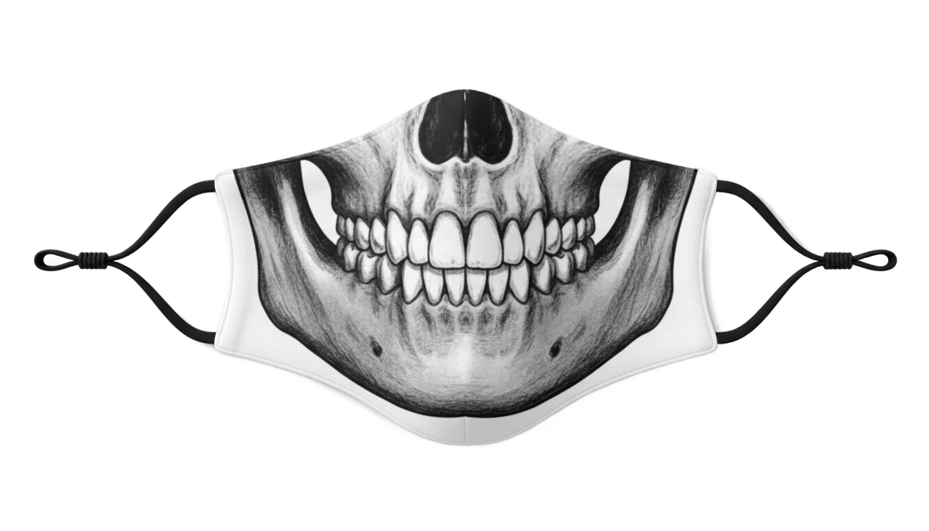 skull face mask png PNG transparent background