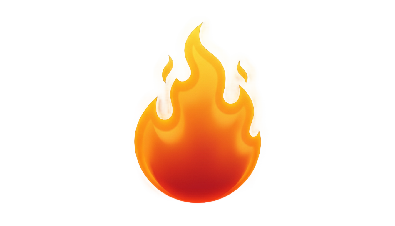 fire emoji icon png PNG transparent background