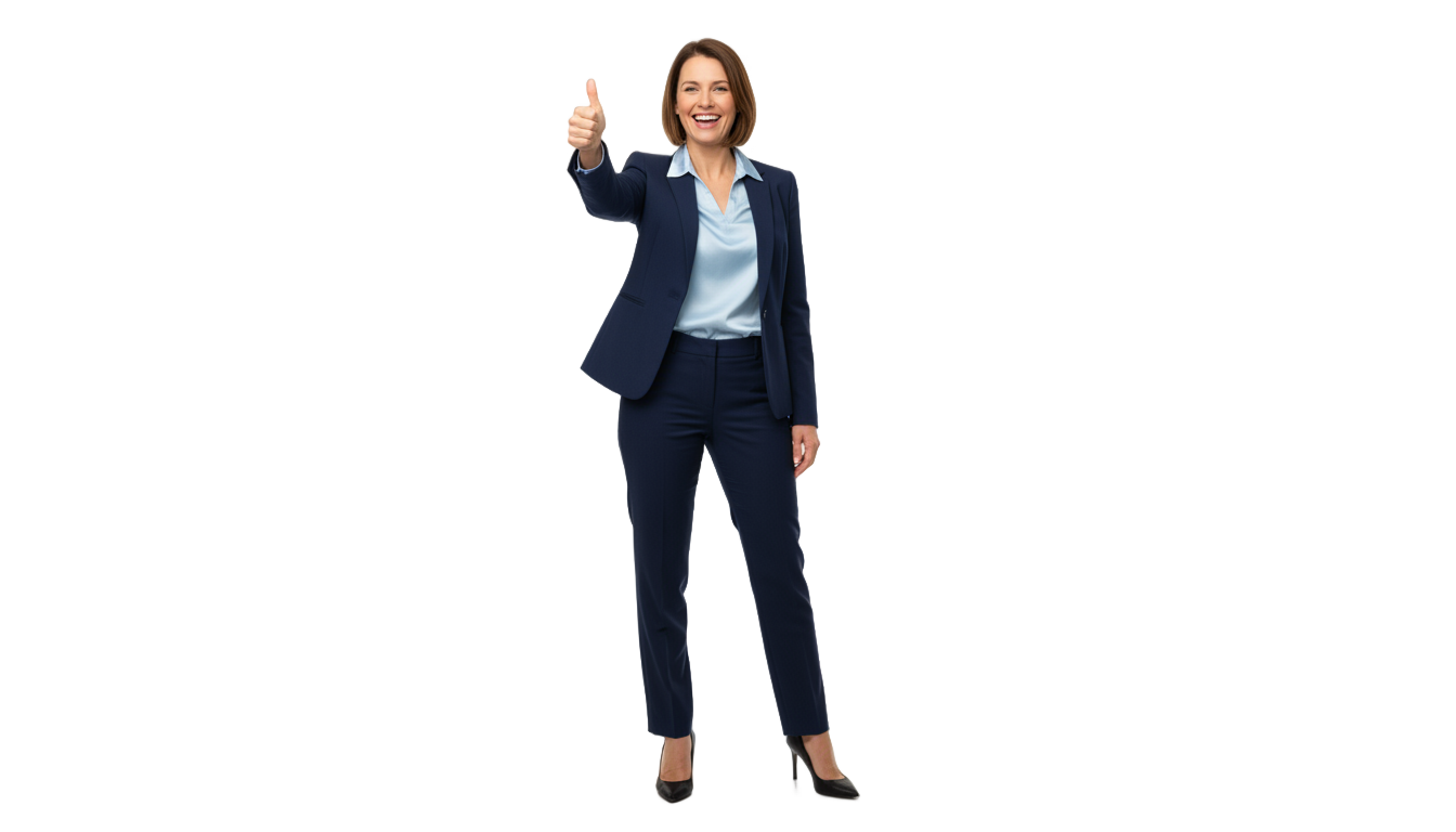 woman thumbs up png PNG transparent background